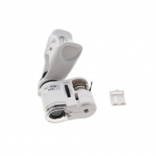MICROSCOPIO 60x LENTE DI INGRANDIMENTO PER SMARTPHONE LUCE LED UV CLIP TASCABILE