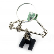 TERZA MANO LENTE INGRADIMENTO BRACCI PINZE SUPPORTO SALDATURA PER MODELLISMO 