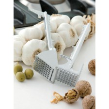 MASTICATORE SCHIACCIA AGLIO BATTICARNE TRITA MULTIUSO 12 FUNZIONI IN ALLUMINIO 