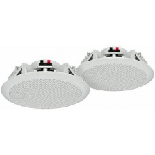 2 PZ CASSE DIFFUSORE DA INCASSO 6W ALTOPARLANTE DA CONTROSOFFITTO PARETE MUSICA 