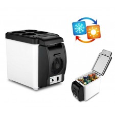 MINI FRIGO 12V PORTATILE DA VIAGGIO 2 IN 1 CALDO FREDDO COOLER WARMER 6 LITRI 