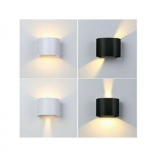 APPLIQUE LED 12W 4000K BIANCO DOPPIO LED COB FASCIO REGOLABILE DA ESTERNO IP65 