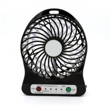 VENTOLA VENTILATORE RICARICABILE USB PORTATILE DA VIAGGIO 
