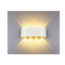 APPLIQUE LED DA PARETE OVALE 24W IP 65 BIANCO LUCE 4000K ESTERNO INTERNO 
