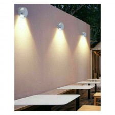 APPLIQUE DA ESTERNO SEGNAPASSI COLORE BIANCO 4W 3000K IP65 PER MURO E PAVIMENTO 