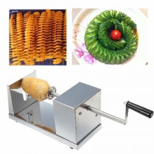 TAGLIA AFFETTA RICCIOLO PATATE IN ACCIAIO INOX PROFESSIONALE CHIPS A SPIRALE 