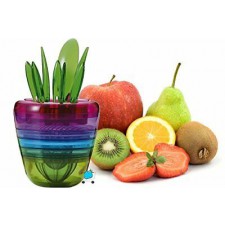 SET DA FRUTTA MACEDONIA SBUCCIA SPREMI AFFETTA E SERVI AZZURRO FRAGOLA