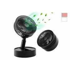 VENTILATORE DA TAVOLO PIEGHEVOLE MINI PORTATILE RICARICABILE DA VIAGGIO USB