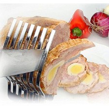 PINZA MOLLA PER ARROSTO IN ACCIAIO AFFETTA CARNE TAGLIA COLTELLO UTENSILE CUCINA