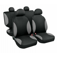 Coprisedili per auto universali Set Fodera Nero e Grigio Palinuro 54961 Lampa