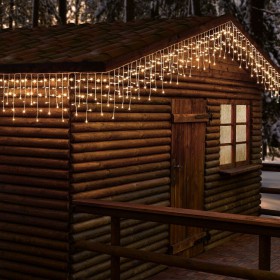 SERIE LUCI NATALE TENDA LUMINOSA MAXI LED LUCE CALDA ESTERNO 3 mt x 30/70/43/60 