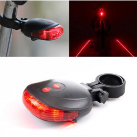 Luce posteriore con laser per bici