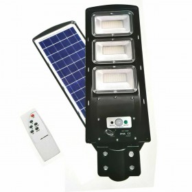  LAMPIONE STRADALE ENERGIA SOLARE FOTOVOLTAICO ESTERNO LUCE LED 90W TELECOMANDO