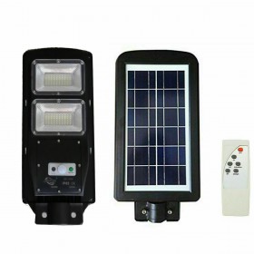 LAMPIONE STRADALE ENERGIA SOLARE FOTOVOLTAICO ESTERNO LUCE LED 60W TELECOMANDO