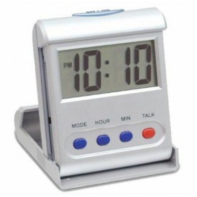 MINI OROLOGIO SVEGLIA DIGITALE PARLANTE TASCABILE SNOOZE TALK