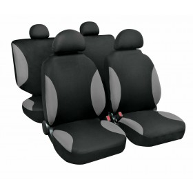 Coprisedili per auto universali Set Fodera Nero e Grigio Palinuro 54961 Lampa